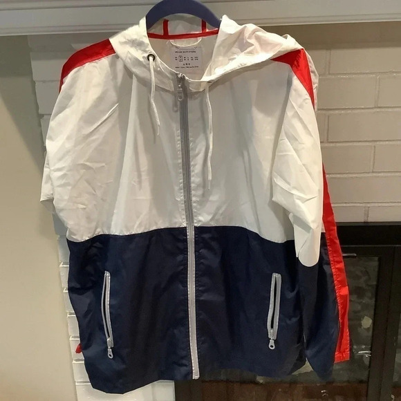 #136. NWT Urban Outfitters 90’s Colorblock Windbreaker Mens Sz Small - Picture 3 of 7